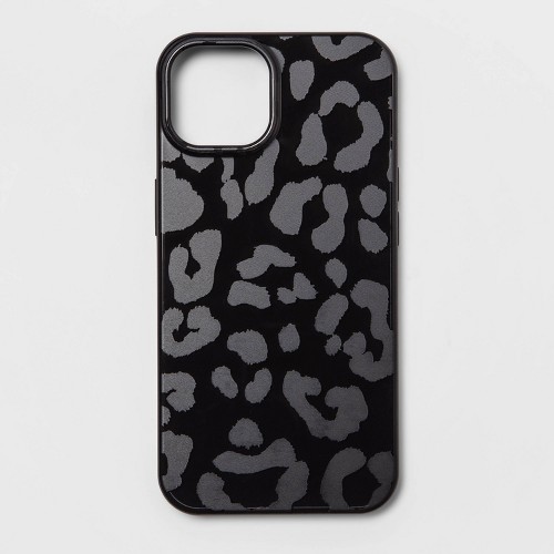 heyday Apple iPhone 13 Case - Black Leopard Print