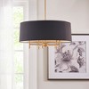Presidio 5-Light Black Drum Shade Chandelier - 4 of 4