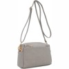 FATMOON Triple Zip Small Crossbody Bag - Faux Leather Shoulder Bag with Gold Tone Hardware and Adjustable Strap - Zipper Closure for Everyday - 4 of 4