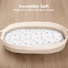 KeaBabies Bassinet Sheet for Baby Girls, Boys, 2-Pack Isla Fitted Bassinet Sheets, Bassinet Mattress Sheets - 2 of 4