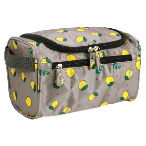 Unique Bargains Travel Makeup Bag Travel Toiletry Organizer Makeup Brush Holder Oxford Cloth - 1 of 4