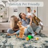 Area Rug Living Room Rug: Washable Modern Abstract Soft Thin Rug Indoor Floor No Slip Stain Resistant Carpet for Bedroom - 4 of 4