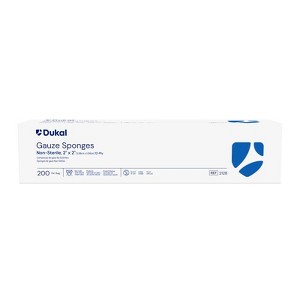 Dukal Non-Sterile 12-Ply Gauze Sponge 2" X 2", 200 Ct - 1 of 2