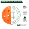 Unique Bargains 40 Holes Durable Precision Good Balance Application Pickleball Balls 8 Pcs - 2 of 4