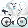 Aukfa 26 Inch Freestyle Bike 7 Speed Kids Bike with 4 Pegs Dual Disc Brakes Suitable for Kids 12+, Multiple Colors - 3 of 4