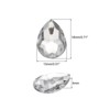 Unique Bargains Flat Back Acrylic Teardrop Rhinestone Embellishments 50 Pcs - 2 of 4