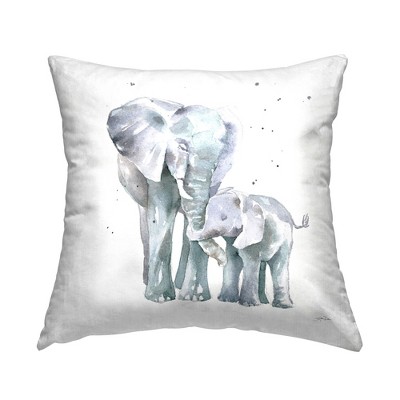 Stupell Industries Mother & Child Elephants Casual Wildlife Family