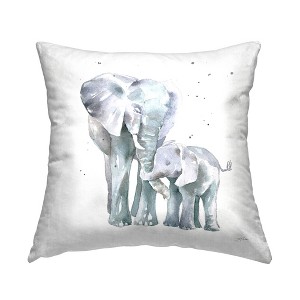 Stupell Industries Mother & Child Elephants Casual Wildlife Family - 1 of 3