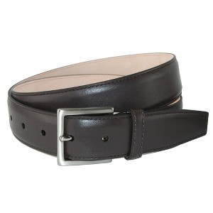 CrookhornDavis Men's Como Calfskin Dress Belt with Solid Brass Buckle - 1 of 4