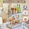 1 Pack 2 Tier Under Sink Organizer,Under Cabinet Organizer with Sliding Drawer Multifunctional Storage Shelves Pull Out Cabinet Organizer for Kitchen - 3 of 4