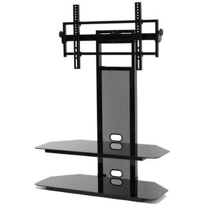 TransDeco Flat panel TV mounting system w/ 2 AV shelves for up to 80Inch plasma or LCD/LED TVs