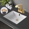 WOWOW Economical Easy Clean Pop Up Drain With Overflow in Brushed Nickel (2 Pcs) - 3 of 4