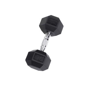 Premium Body Solid Hex Rubber Dumbbell for Strength Training - 30 lb. - 1 of 1