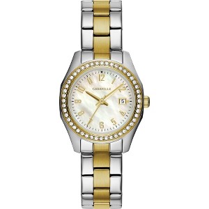 Caravelle designed by Bulova Ladies' Petite Sport 3-Hand Date Watch, Crystal Accents, Arabic Markers - 1 of 4