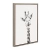 24" x 18" Giraffe Framed Canvas Art - Uniek - image 2 of 3