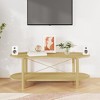 vidaXL Coffee Table Brown Engineered Wood 43.3x18.9x15.7 in Storage - 2 of 4