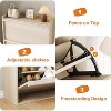 Acekool Flip Drawer Shoe Cabinet with Adjustable Shelves, Hidden Shoe Organizer for Entryway - 4 of 4