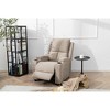 Hybition 40.55inch Height Power Recliner Chair, Breathable Fabric Single Overstuffed Recliner Sofa with USB Charge Port for Living Room - 4 of 4