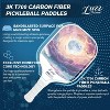 Luzz Pickleball Paddles, T700 Carbon Fiber Pickleball Paddle Sandblasted Surface with Honeycomb Core Pickle Ball Rackets for Ultimate Spin & Control - 3 of 4