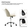 Cecilia Modern Armless Office Chair with Metal Legs|ARTFUL LIVING DESIGN - 4 of 4
