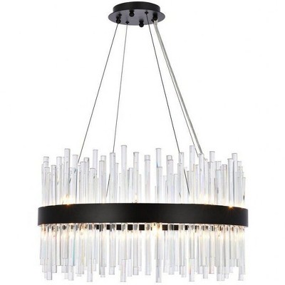 Elegant Lighting Dallas 16 - Light Pendant in  Black