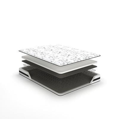 Modern White Gel Memory Foam Innerspring Full Mattress