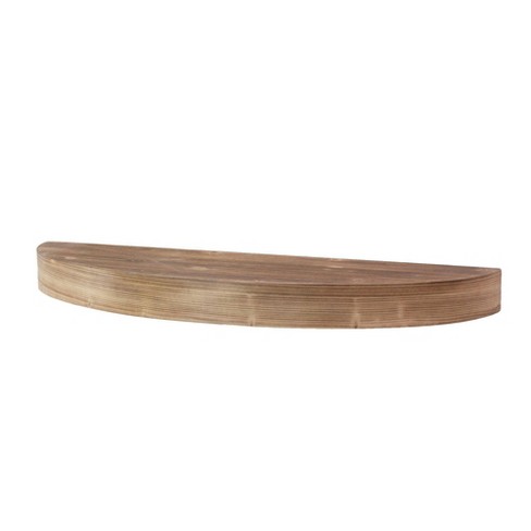 wood round shelf