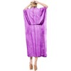 HAPPY BAY Women's House Daily Routine Evening Wear Vacation Holiday Casual Loungewear Oversize Caftan Maxi Boho Nightwear 2X-3X Purple, Tie Dye Design - 3 of 4