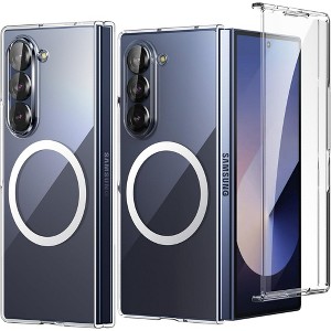 Entronix [Magnetic] Case Compatible with Galaxy Z Fold 7 - [Hard Back] Slim Clear - 1 of 4