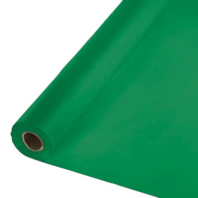 Emerald Green Disposable Tablecloth