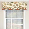 RLF Home 100% Cotton Zanzibar Petticoat With Poly/Cotton lining Rod Pocket Valance 50" x 17" Orange - 2 of 4