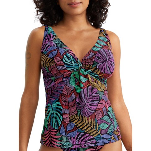 Sunsets Women's Panama Palms Forever Underwire Tankini Top - 77d-panpa 40f/38g/36h  Panama Palms : Target