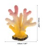 Unique Bargains Aquarium Mini Faux Coral Reef Decor 1.81"x2.09" - 4 of 4