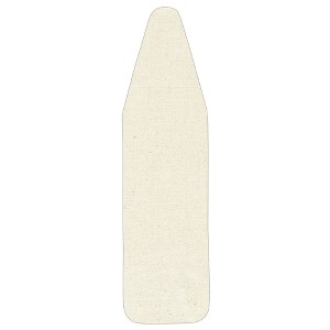 Replacement Pad and Cover for Wide-Top Ironing Board, Natural Cotton Canvas - 1 of 2