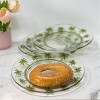 ChicFurnit Dining Plates 4 PCS Plastic Plates Decorative Dinner Plate Dinnerware Sets Dish Set for Home Kitchen and Party Use, Clear, 9"*9"*0.1" - 2 of 4