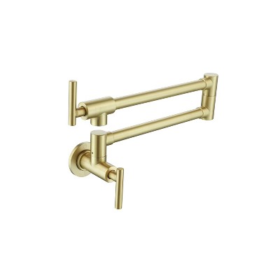 Elegant Lighting Gabriel Wall Mounted Pot Filler in Brushed Gold