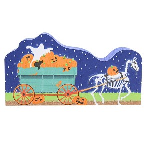 Cat's Meow Village 2.0 Inch Pumpkin Haul Halloween Accessory , Lightweight Halloween Decor Halloween Wagon (1PC) - 1 of 4