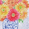 Welcome Gerberas in Vase Moire Garden Flag - 2 of 2
