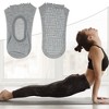 Unique Bargains Women's Non-Slip Yoga Pilates Barre Ballet Five Toe Socks with Grips - 2 of 4