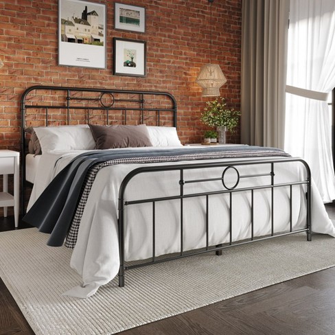 Casepiece Full Size Metal Platform Bed In Black Target