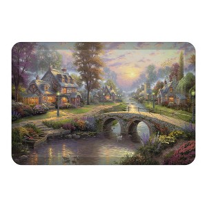 Thomas Kinkade Sunset on Lamplight Lane 20"x30" Anti-Fatigue Kitchen Mat - 1 of 2