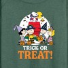Women's - Peanuts - Trick Or Treat Moonlight Lightweight French Terry Wide Neck Long Sleeve Shirt - 2 of 4