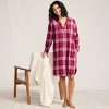 Lands' End Women's Flannel Long Sleeve Sleepshirt Nightgown - 4 of 4