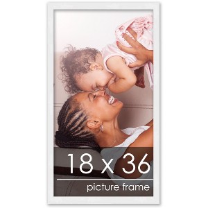 PosterPalooza | 18x36 Wood Frame with UV Acrylic, 6 Finishes: Black, White, Bronze, Silver, Wood, Mahogany - 1 of 4