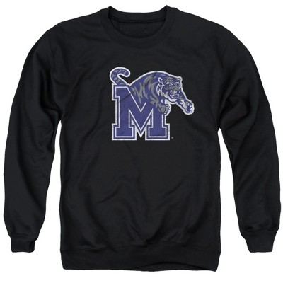 University of Memphis Official Distressed Primary Logo Adult Crewneck Sweatshirt