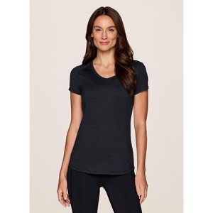 RBX Active Women's V-Neck Athletic Tee Quick Drying Buttery Soft Short Sleeve Running T-Shirt - 1 of 4