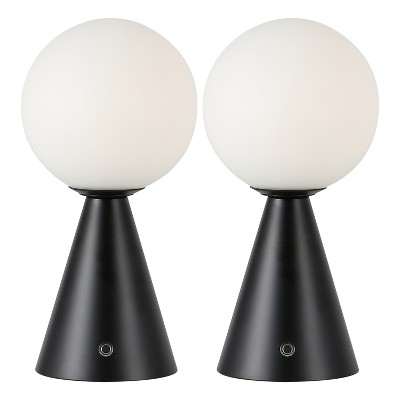 JONATHAN Y Macie Modern Minimalist Globe Rechargeable/Cordless Dimmable Integrated LED Table Lamp with Touch Sensor