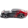 Skyline KPGC110 "Kenmeri" RHD (Right Hand Drive) "ADVAN" Black and Red 1/64 Diecast Model Car by Pop Race - 3 of 4