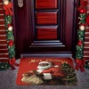 Lomsoe Vintage Santa Claus Doormat, Heavy-Duty Non-Slip Entry Mat with Absorbent Sponge Layer,Indoor Outdoor Holiday Welcome Mat. - 3 of 4