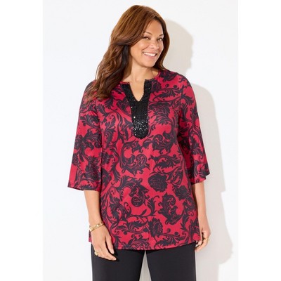 Catherines Embellished Y-Neck Kurta